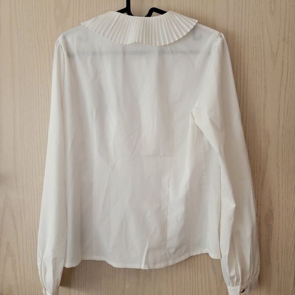 Banned Retro Cat Pleated Neck Blouse Sz S - Picture 6 of 7